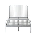 **Technische titel in het Nederlands: Minimalistisch metalen bed met spijlen**
