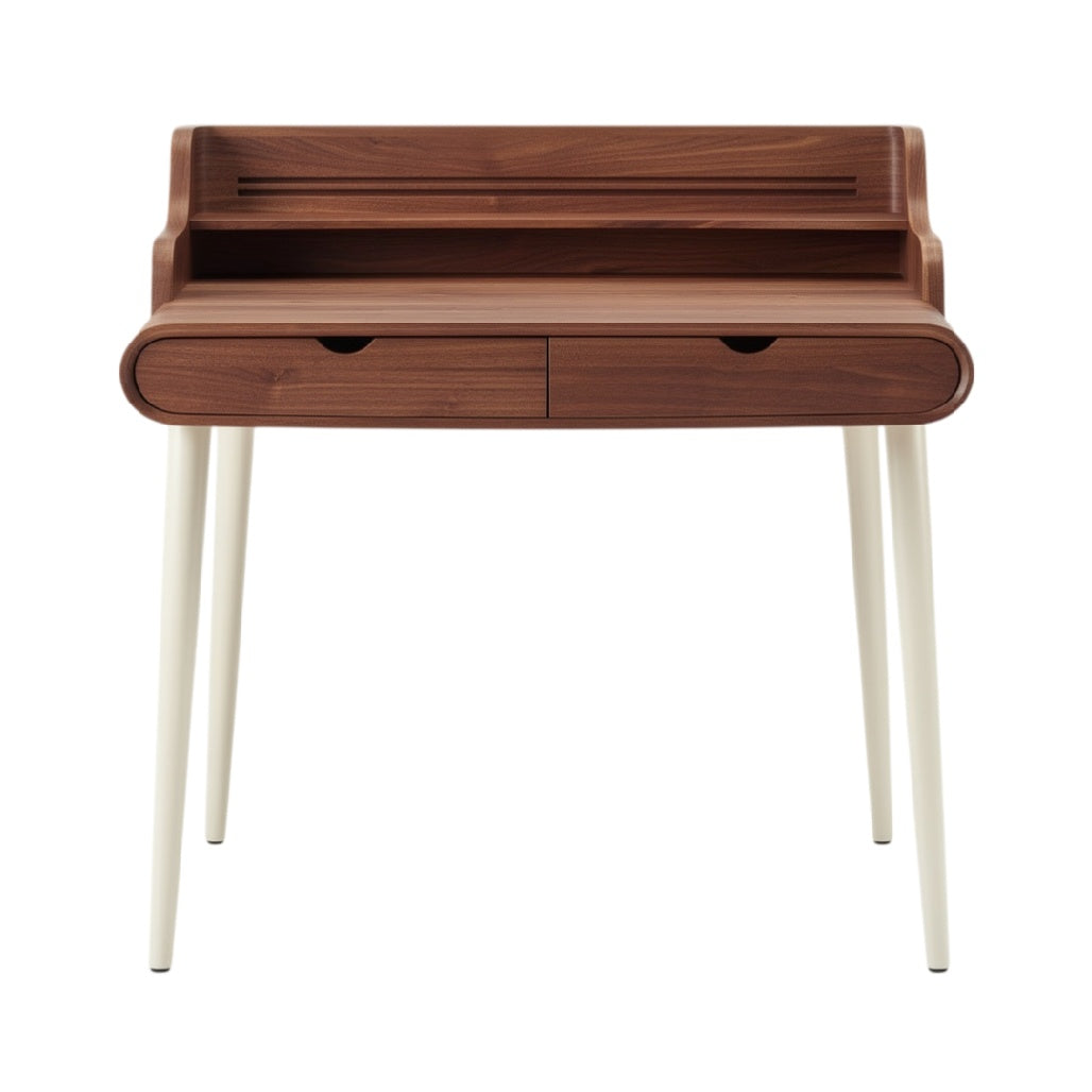 **Minimalistisch houten bureau met lades**